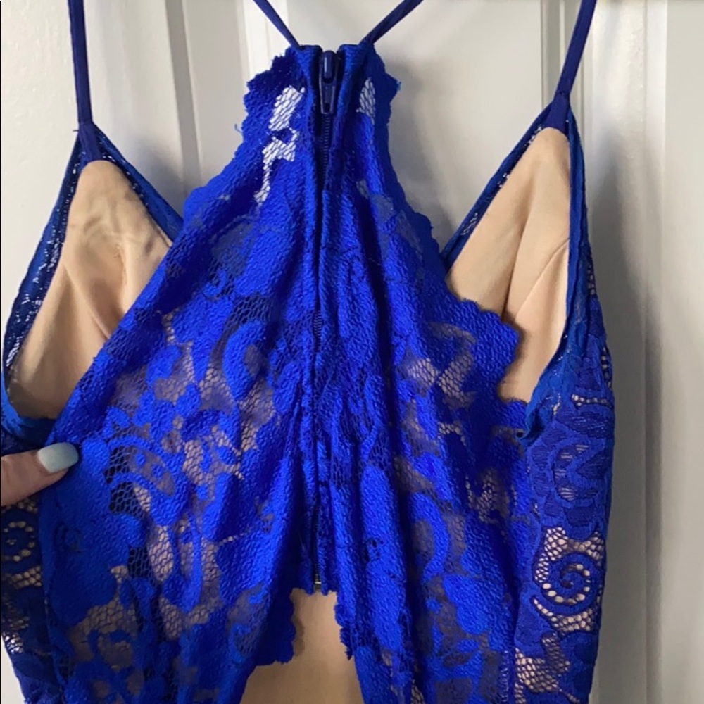 Blue Lace Dress - Picture 4 of 5